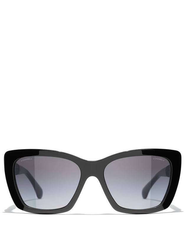 Eyewear Logo Square Sunglasses Black Chanel