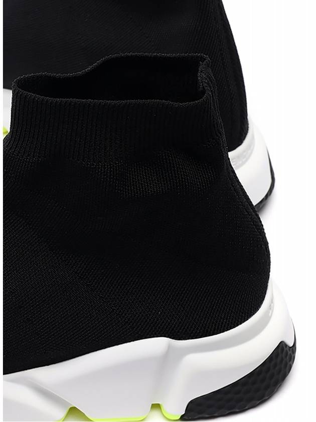 Luxury Balenciaga  Speed Runner High Top Sneakers Black Yellow