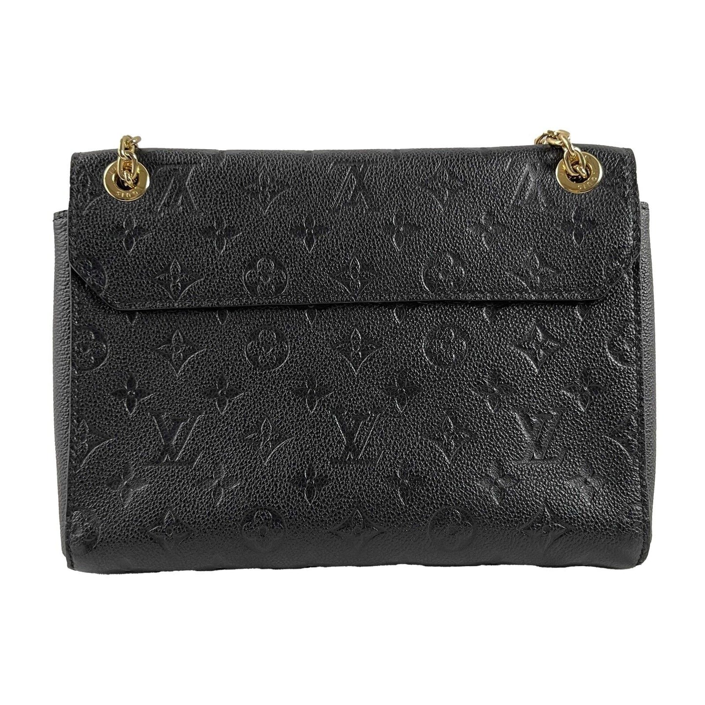 LOUIS VUITTON Excellent Monogram Empreinte Vavin PM Black Handbag