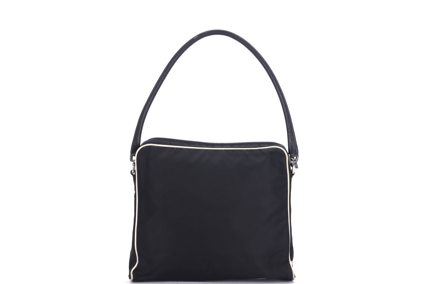 PRADA BR0413 TESSUTO FLORAL HANDBAG NERO BLACK FABRIC, WITH CARD & DUST COVER