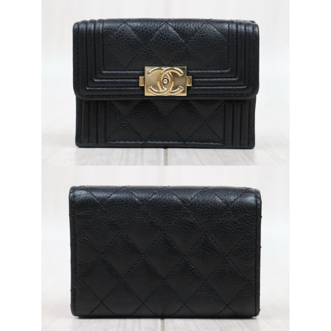 Good ( Rank AB)｜Chanel Caviar Skin Black Wallet Made In 2019-2020Year｜25052917