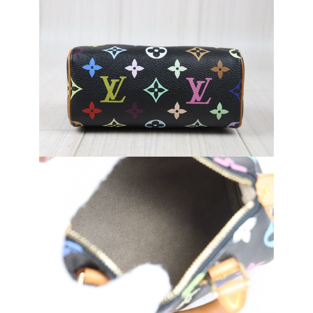 Very Good ( Rank A)｜ LV Monogram Multicolor Mini Speedy Handbag With Shoulder Strap ｜S24070801