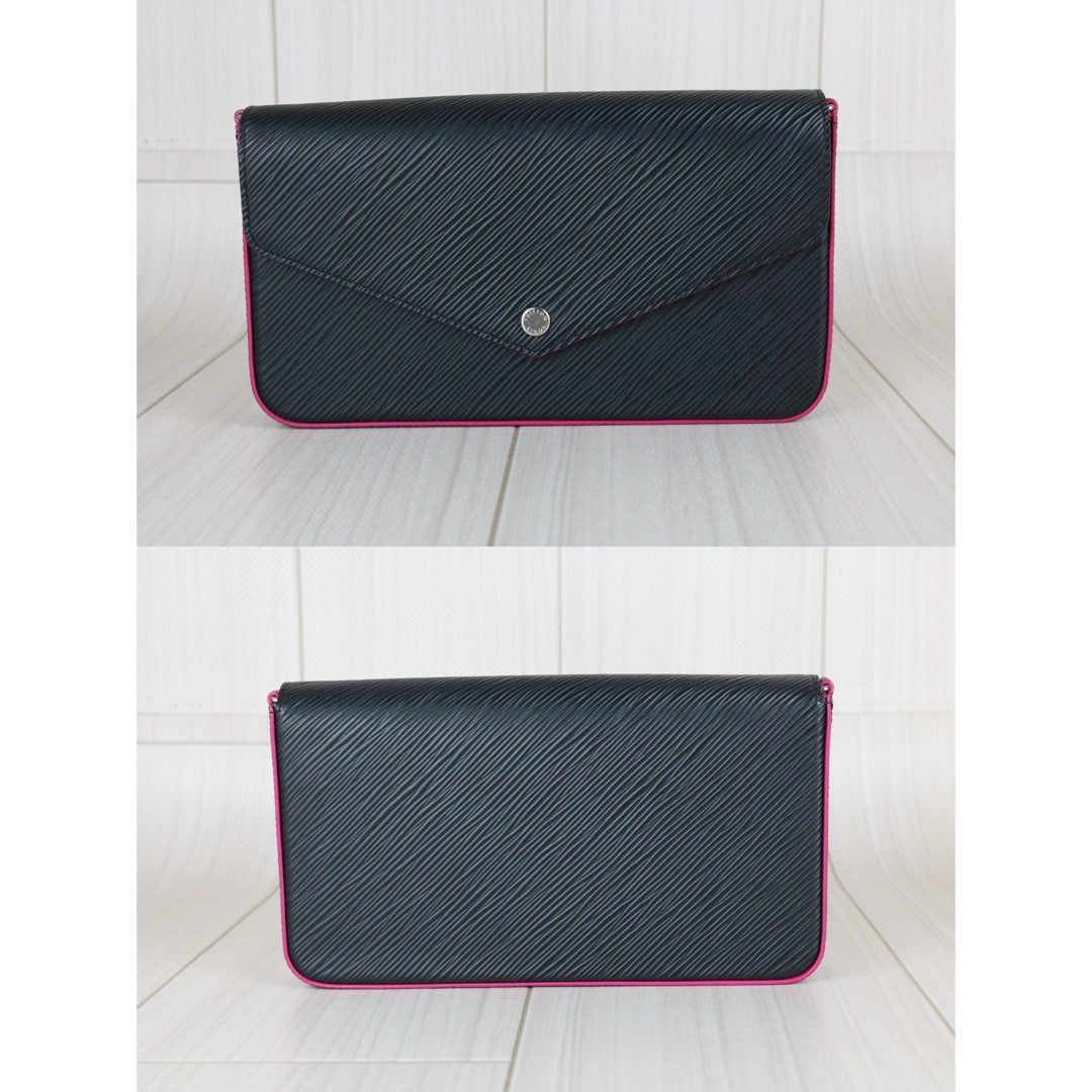 Excellent（Rank SA）｜LV Epi Pochette Felicie Shoulder Bag Black｜X25040709