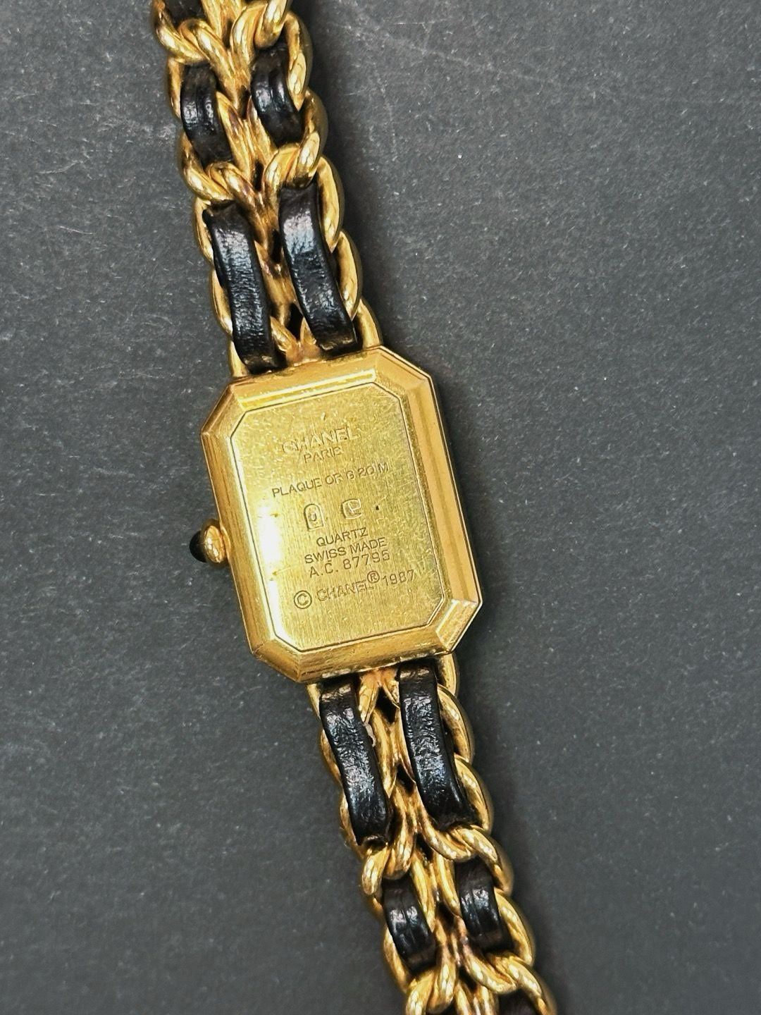 Chanel Premiere Quartz Watch Gold 1987 L size