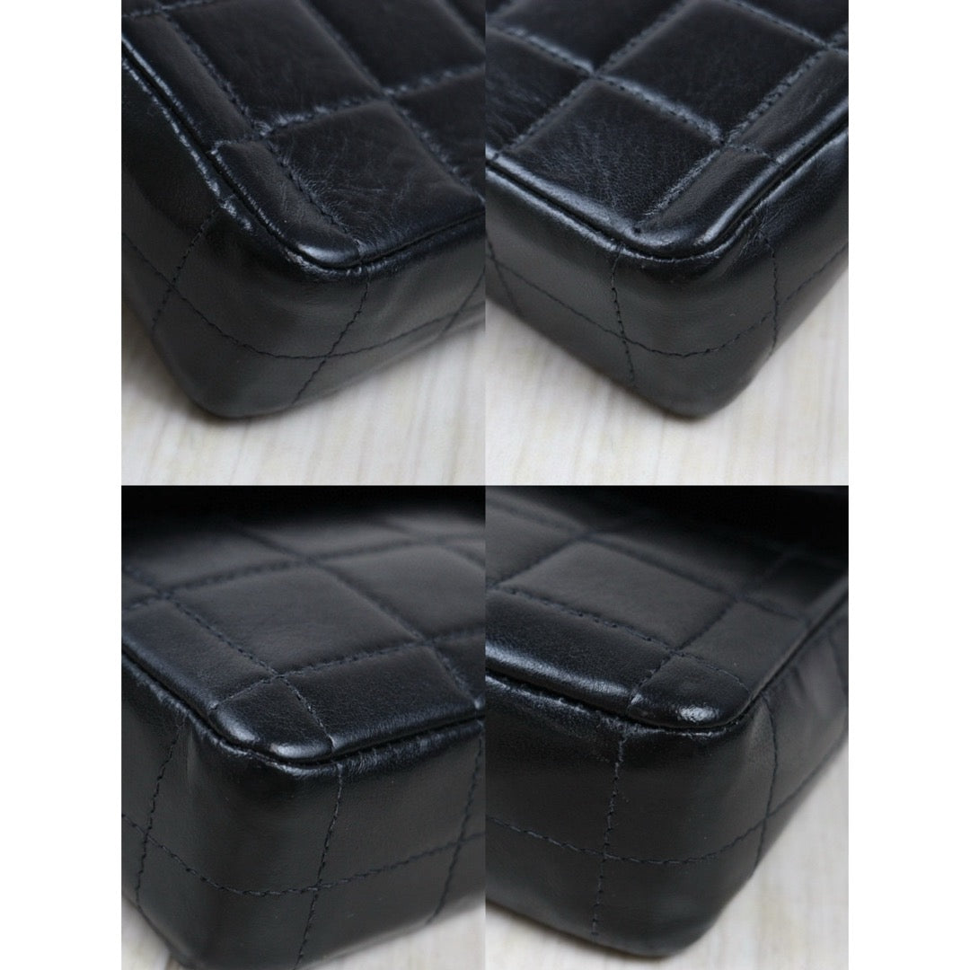 Good ( Rank AB)｜CHANEL Lambskin Baguette Black Chain Shoulder Bag  Made In 2000～2002Year｜25022016