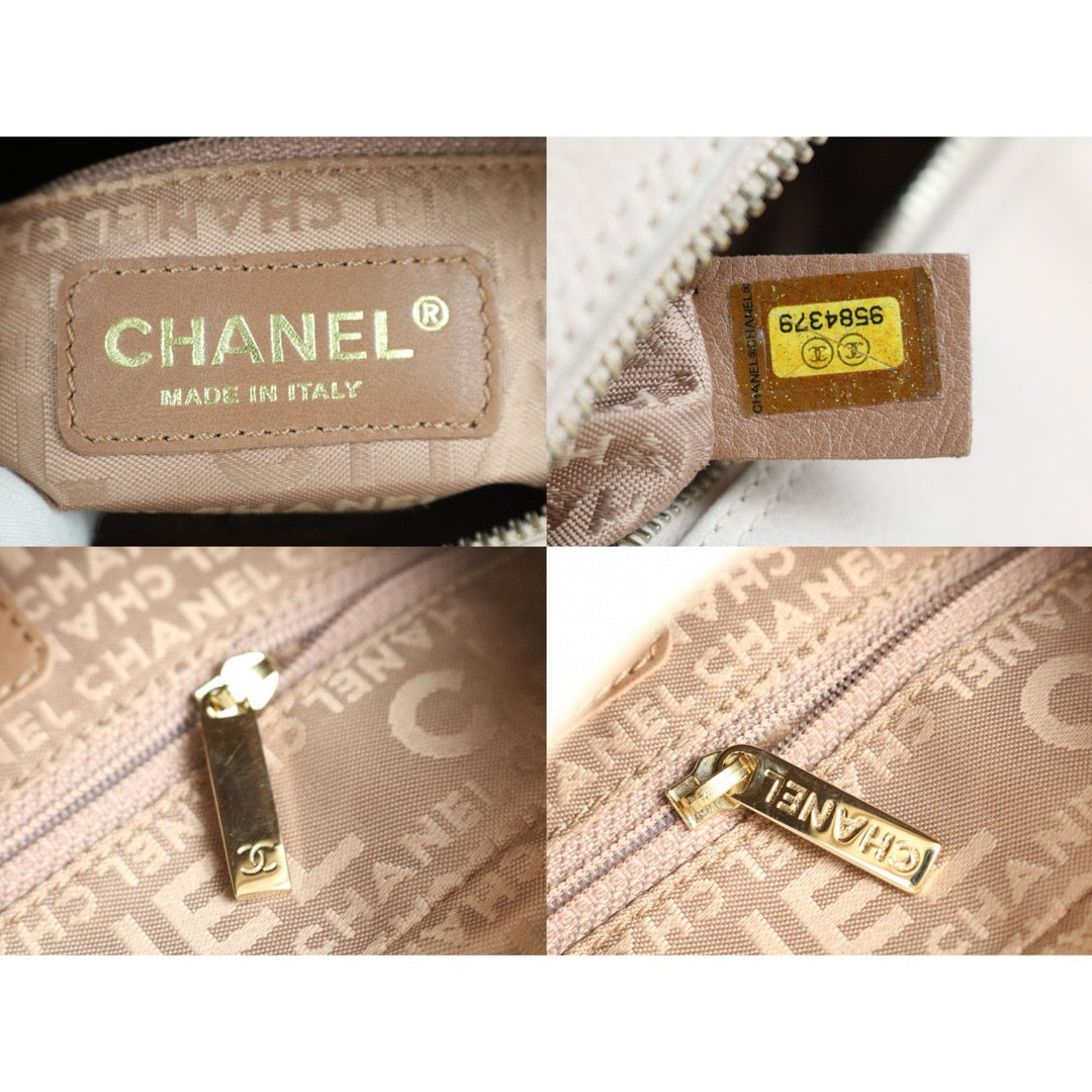 Good ( Rank AB)｜ CHANEL  Caviar Skin Leather Calf Leather Bowling Bag Hand Bag Pink Made In 2004～2005 Year｜B25030111