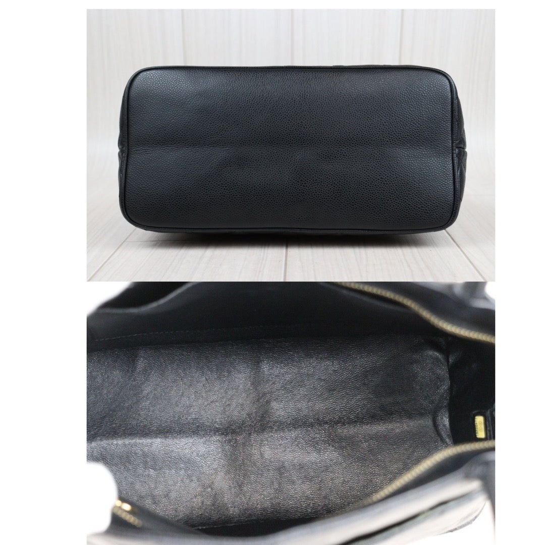 Rank AB｜ CHANEL Caviar Skin Leather Calf Leather Tote Bag Made In 2006～2008Year｜24010821