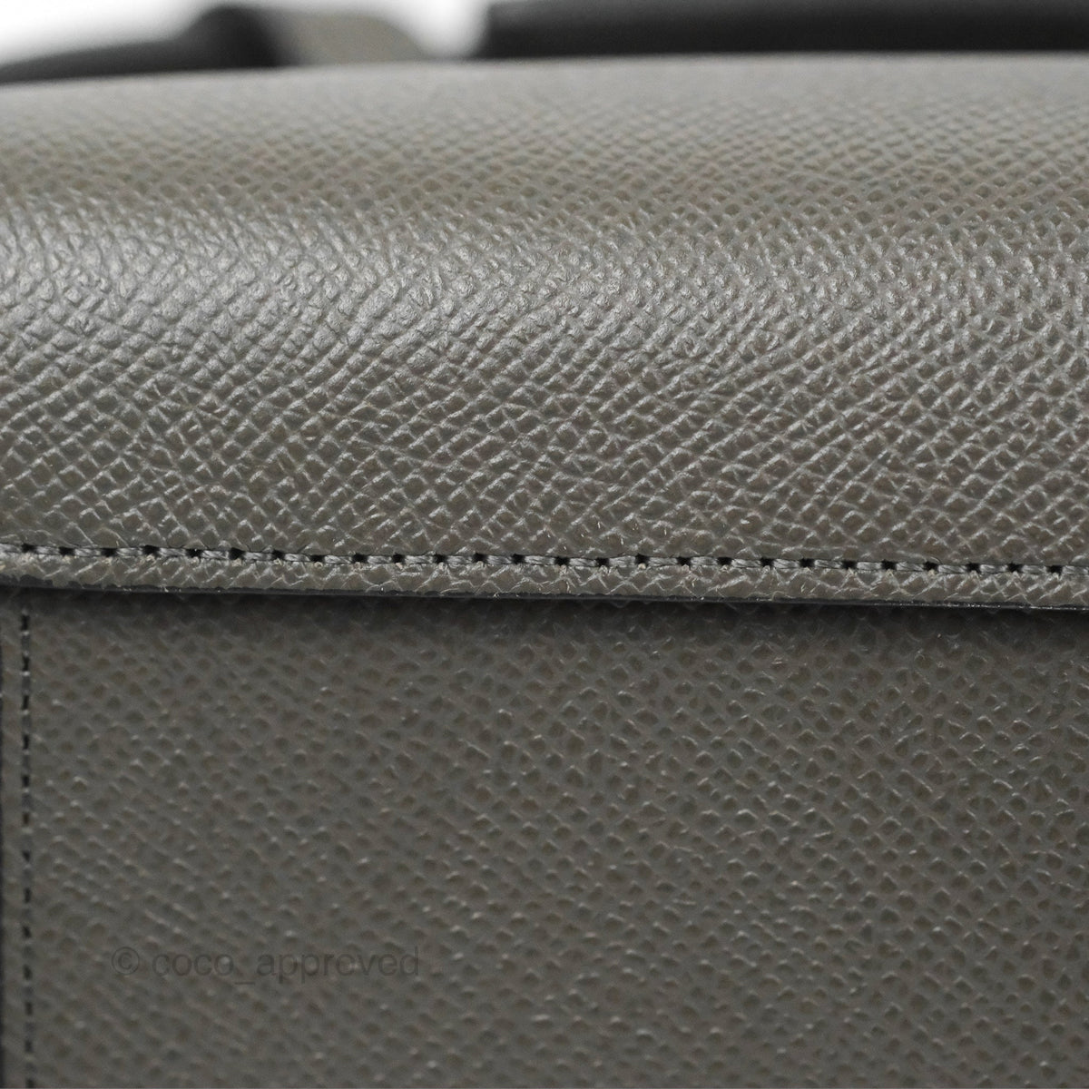 Celine Micro Belt Bag Grey Grained Calfskin Gold Hardware