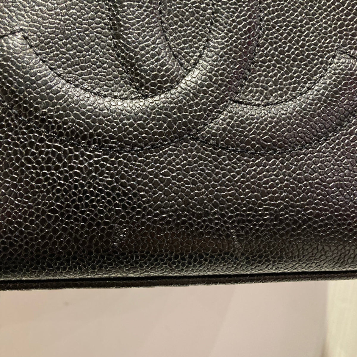 CHANEL★ 1996-1997 Lunch Box Vanity Medium Black Caviar ao28476