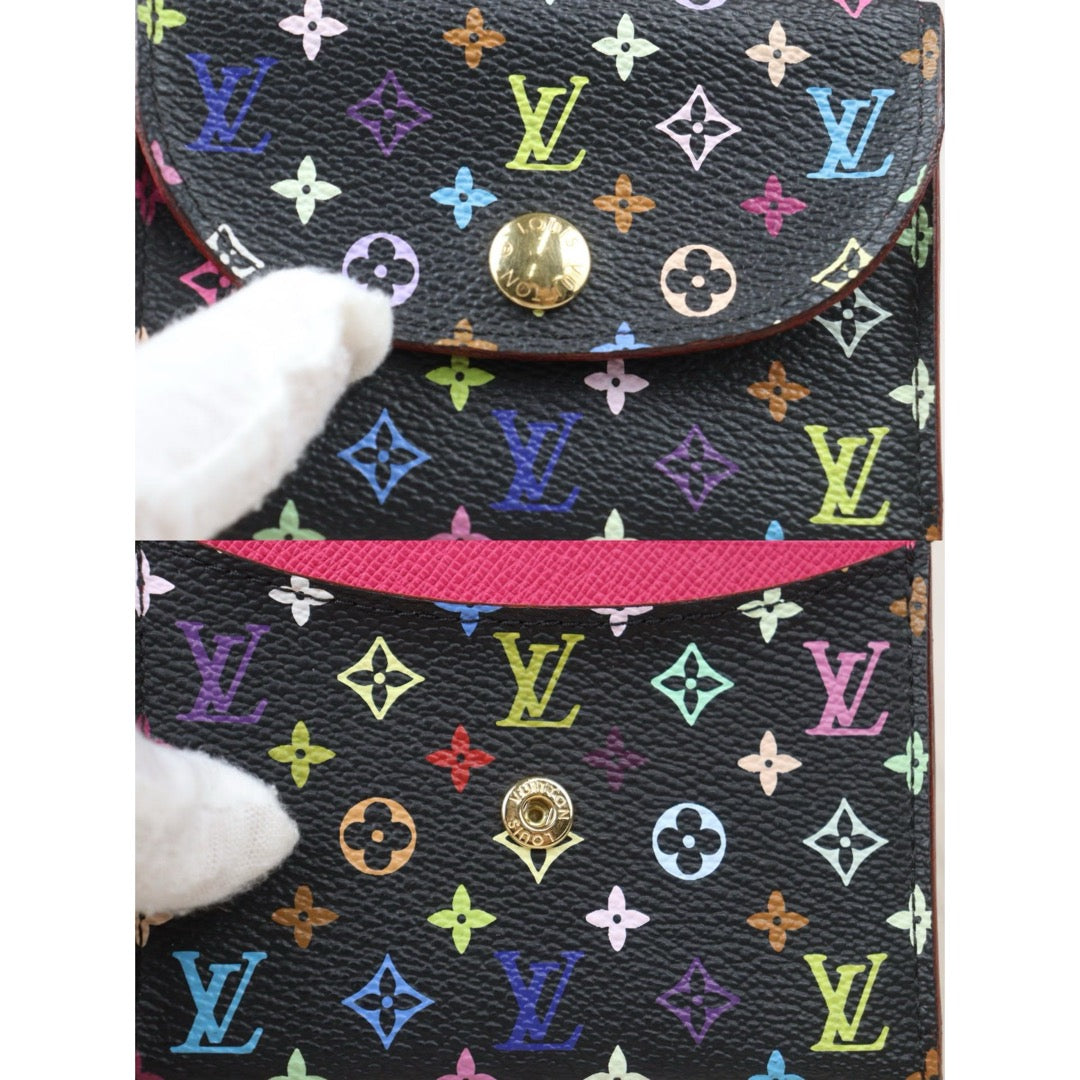 Very Good ( Rank A)｜ LV Multicolor Card Holder Black｜24090904