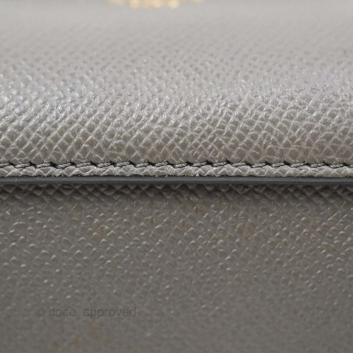 Celine Pico Belt Bag Grey Grained Calfskin Gold Hardware
