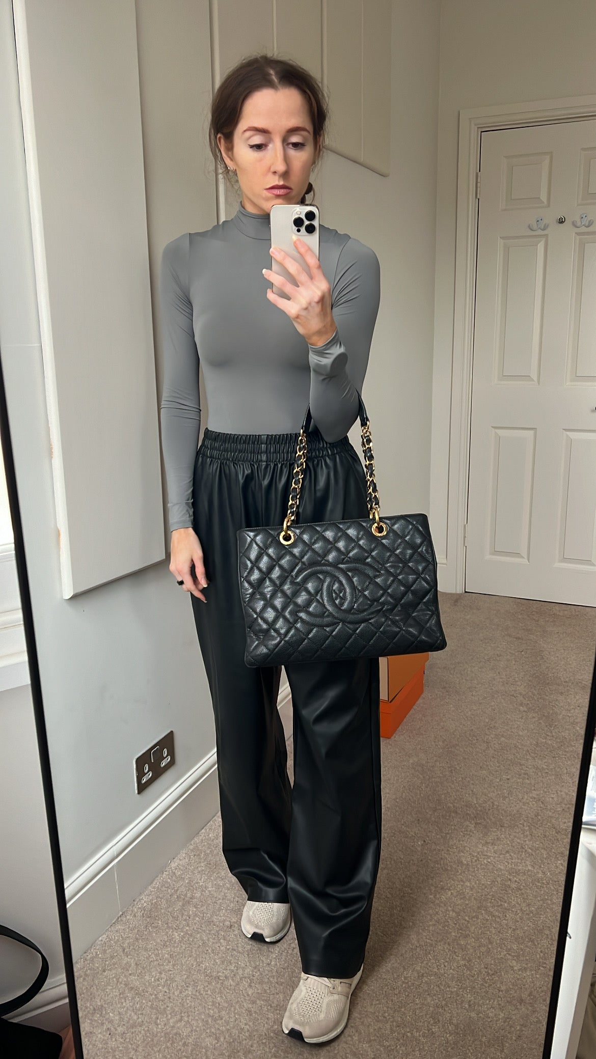 Chanel Black Caviar Grand Shopper Tote