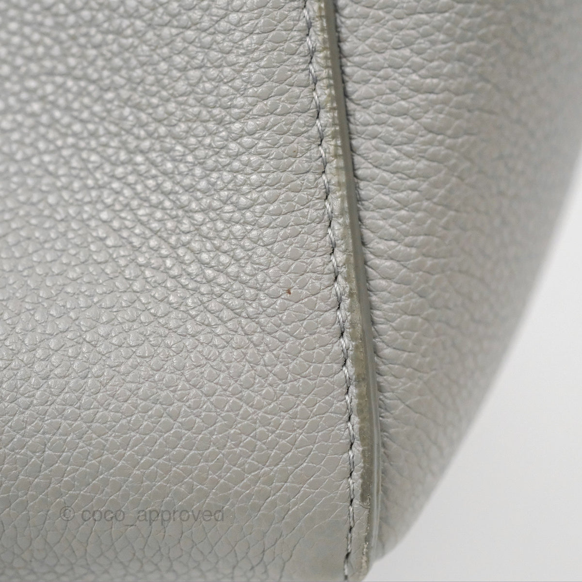Celine Sangle Bucket Bag Grained Calfskin Grey