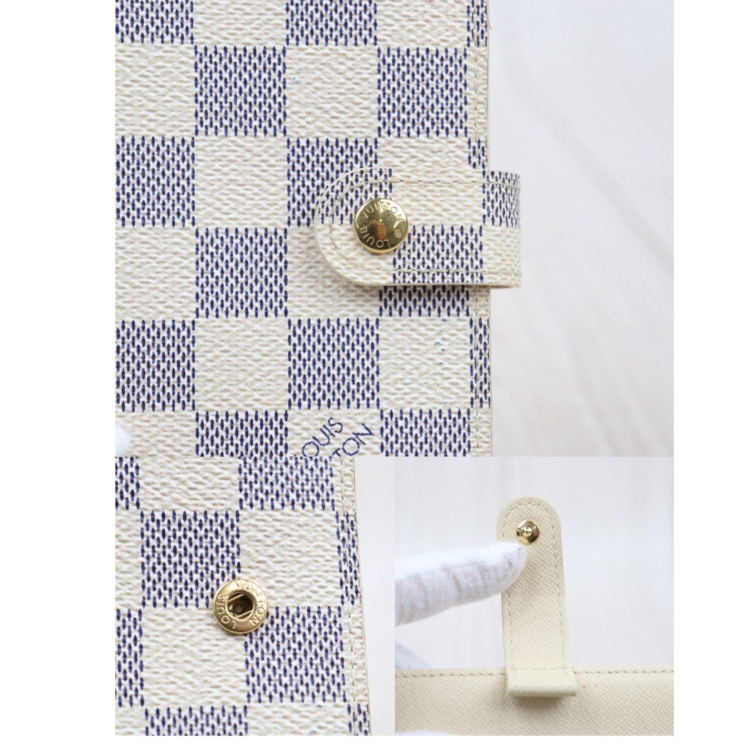 Rank A ｜ LV Damier Azur PM Notebook Cover ｜Q24040421