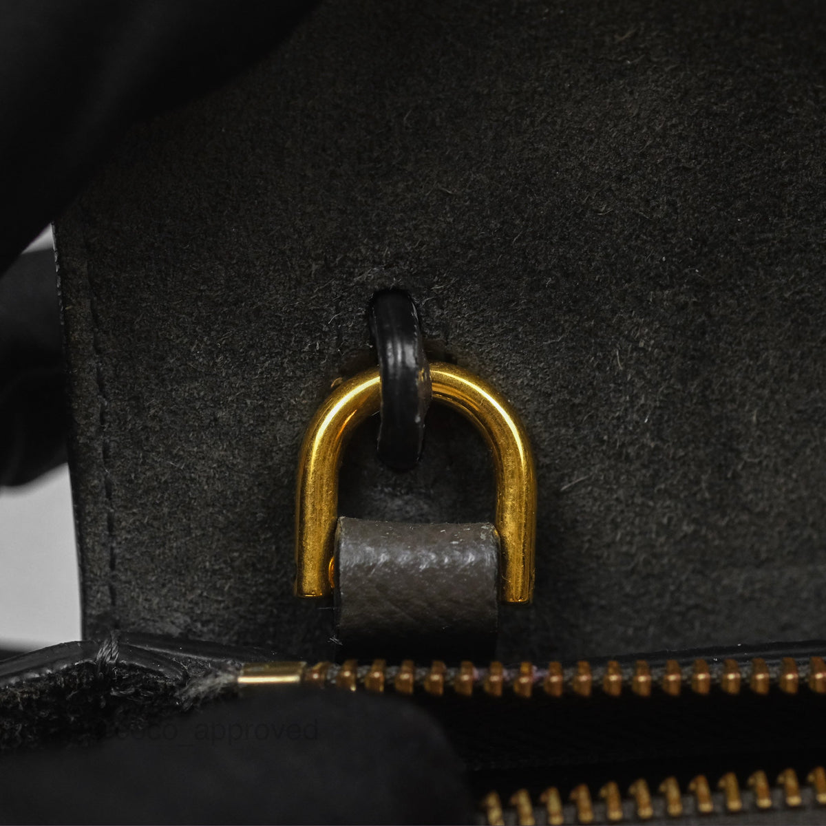 Celine Pico Belt Bag Grey Grained Calfskin Gold Hardware