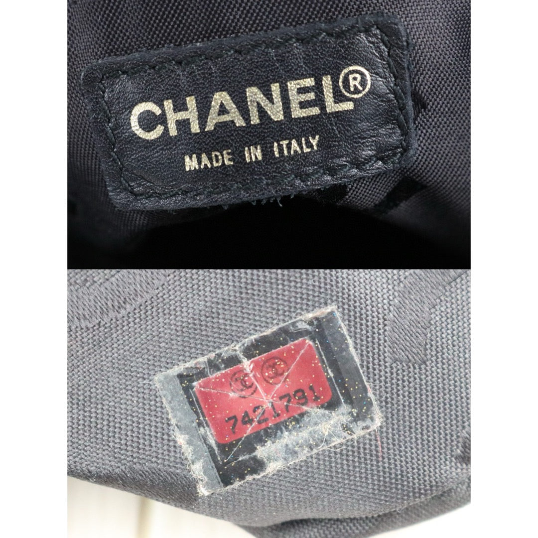 Good ( Rank AB)｜ CHANEL Calf Leather Wild Ditch Hand Bag Made In 2002～2003Year｜S25030604