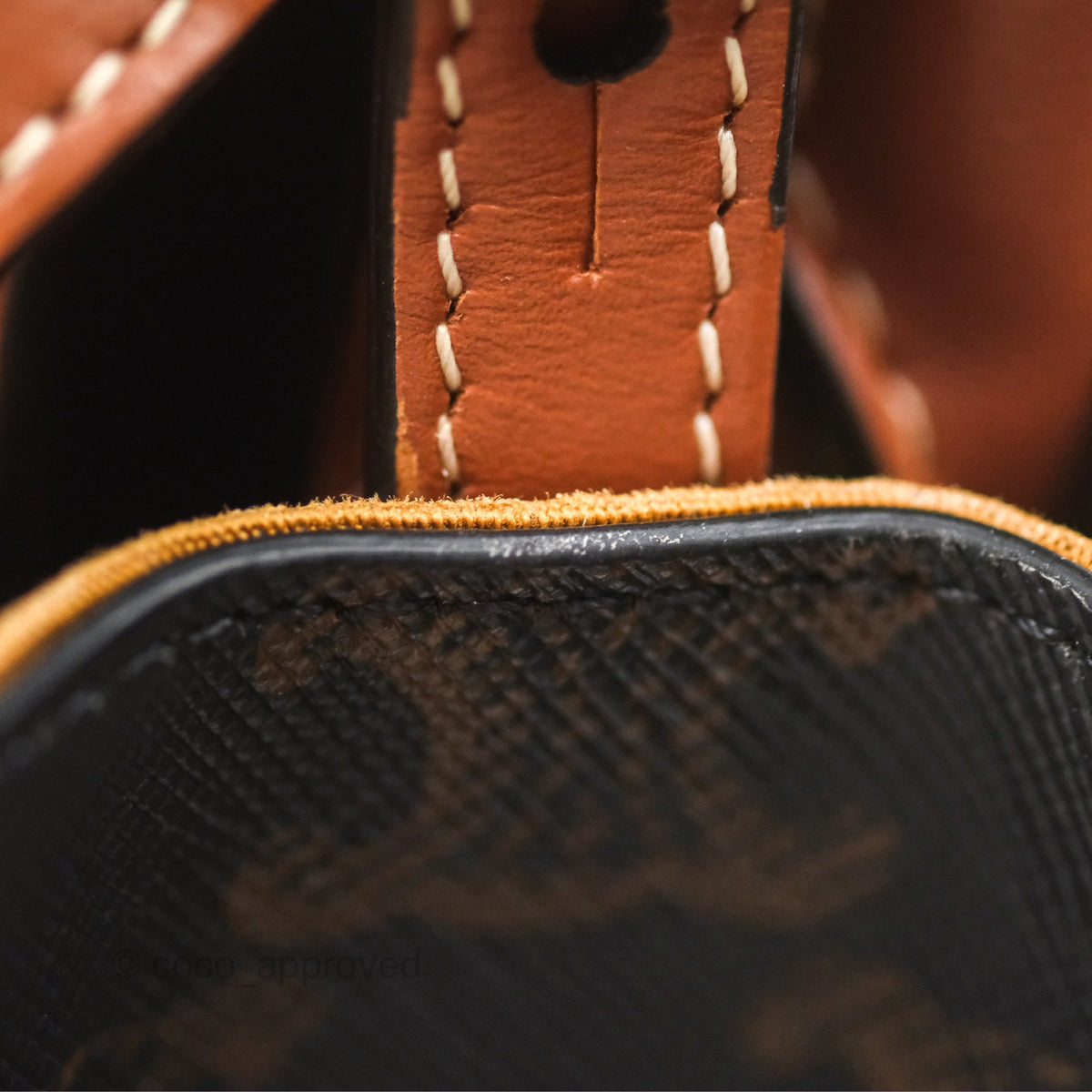 Celine Mini Vertical Cabas Bag Triomphe Canvas Tan