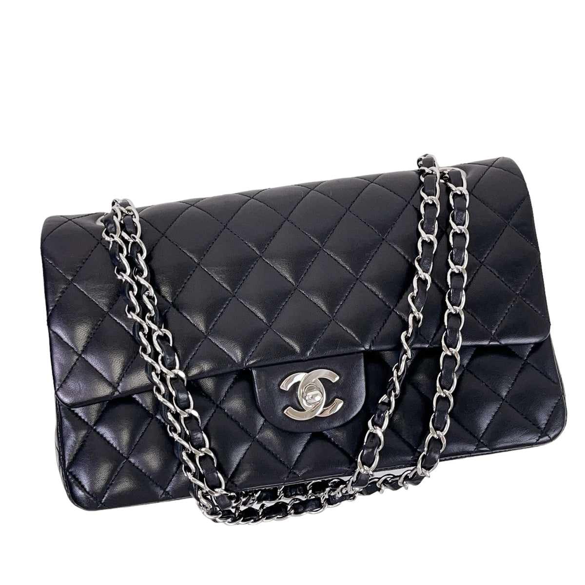 Classic Flap Medium Lambskin Black SHW