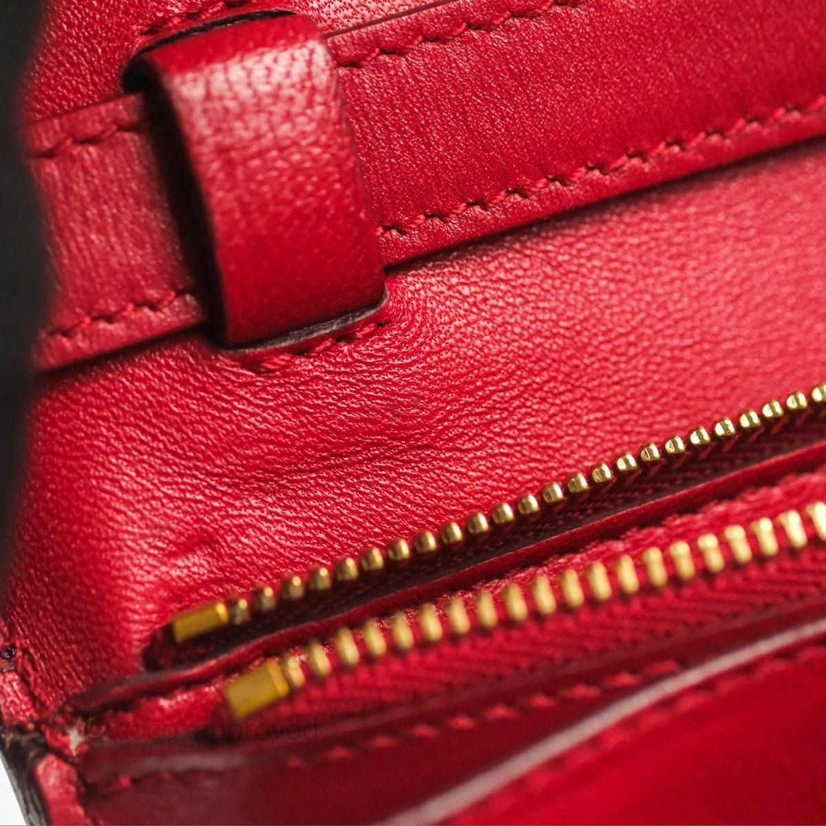 Celine Medium Classic Box Flap Red Calfskin