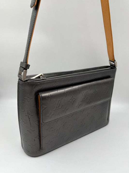 Louis Vuitton Mat Allston Handbag Monogram Vernis