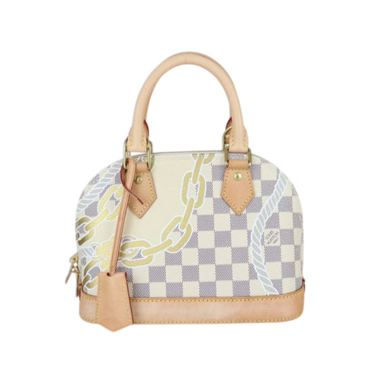Good ( Rank AB)｜ LV Damier Azur Nautical Alma BB HandBag Shoulder Bag  IC Chips Model ｜X25032510