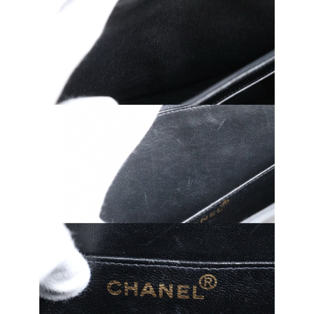 Very Good ( Rank A) ｜CHANEL Caviar Skin Leather Calf Leather  Handbag Black Made In 1996-1997 Year｜S25032628