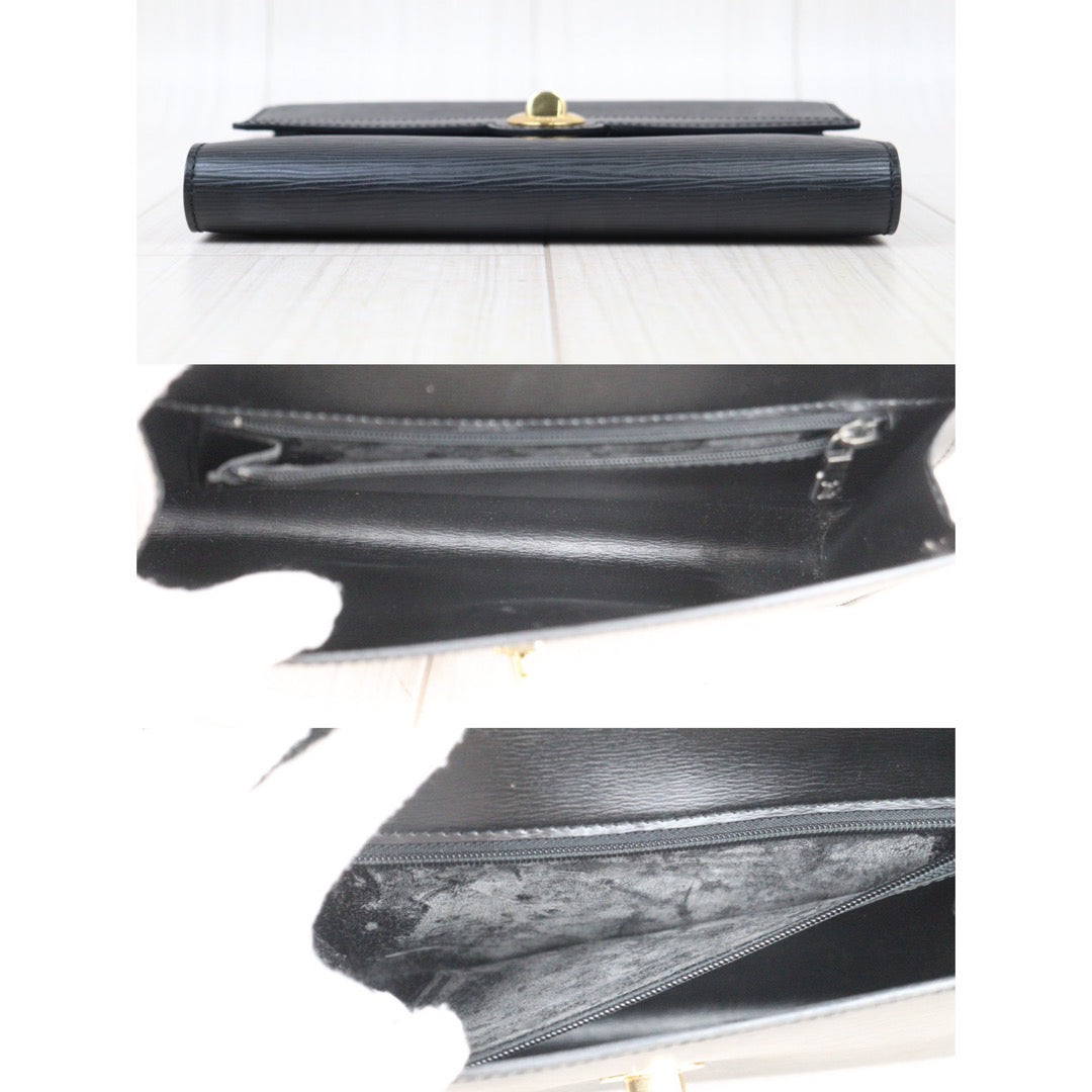 Rank AB｜ LV Epi Shoulder Bag Black｜24071527