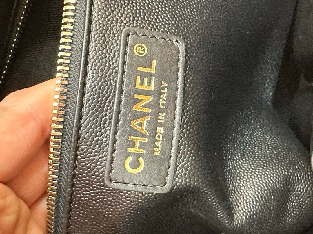 Chanel Medium Classic CC Shopping Tote Quilted Calfskin