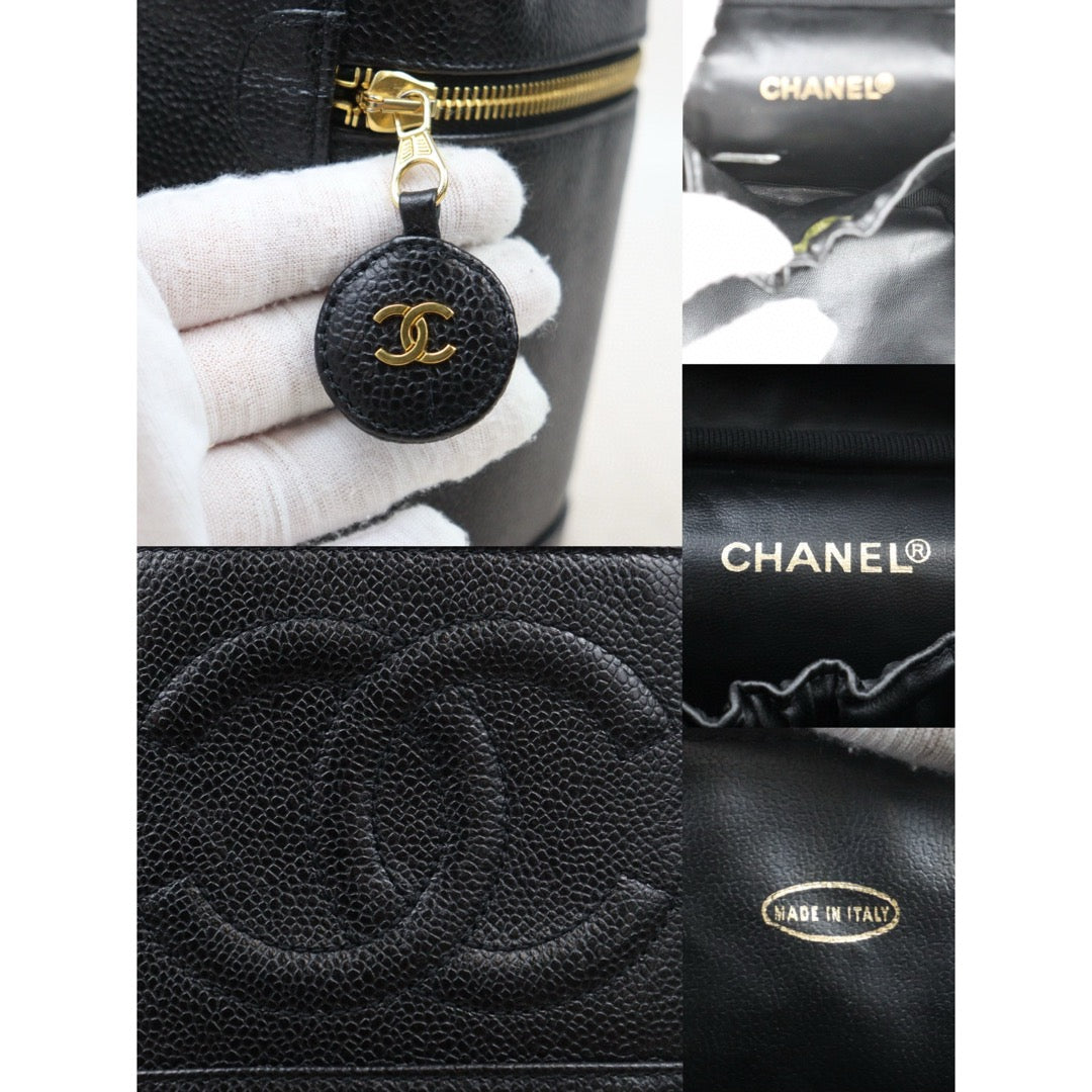 Good ( Rank AB)｜ CHANEL Caviar Skin Vanity Handbag  Made In 1991～1994Year ｜24112807