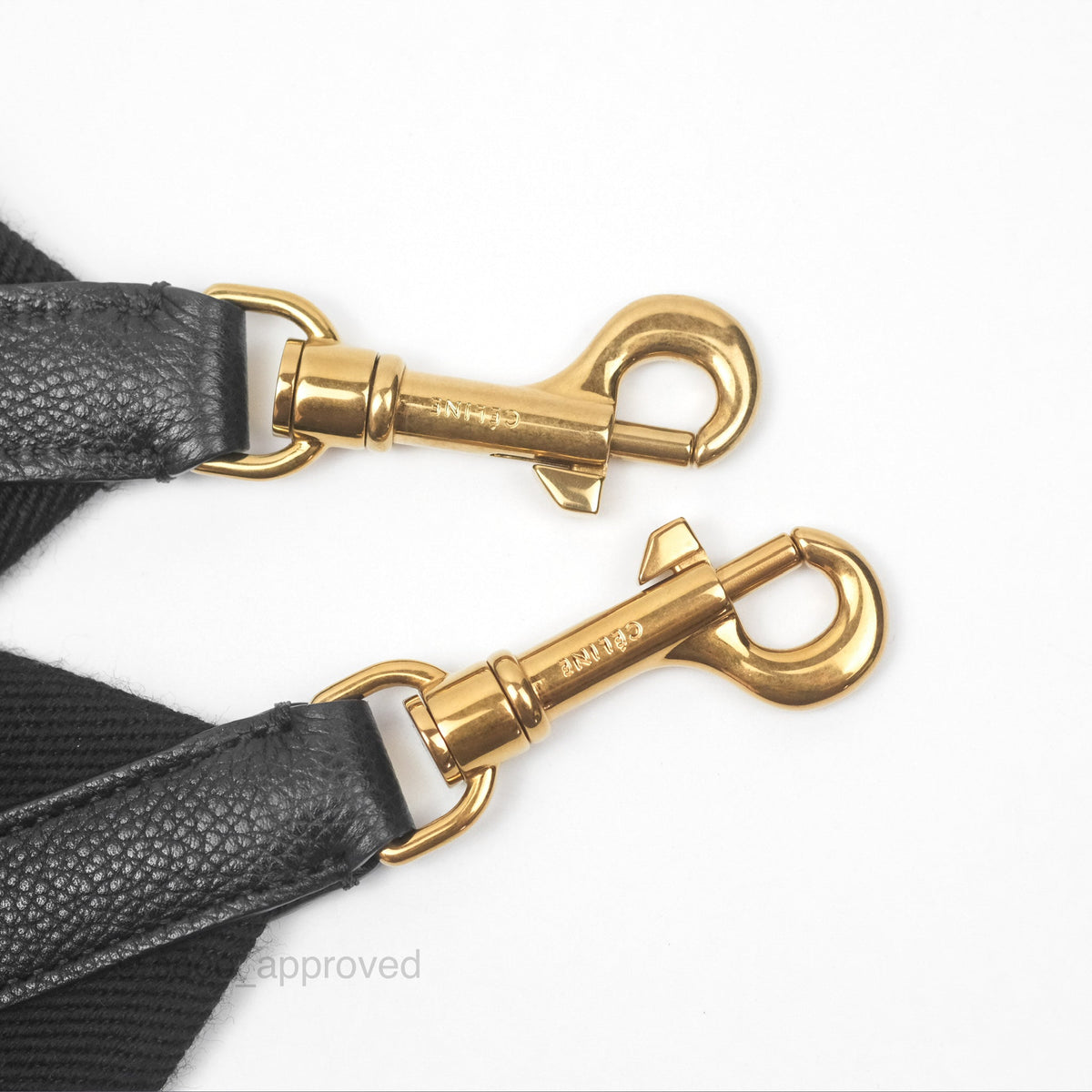 Celine Small Sangle Bucket Bag Black Grained Calfskin Gold Hardware