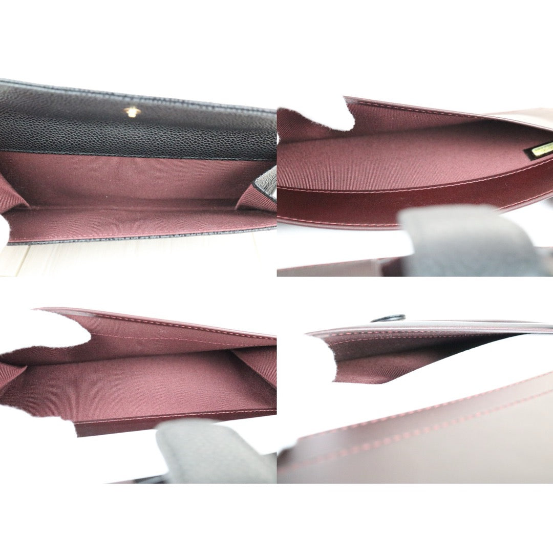Excellent（Rank SA）｜CHANEL Caviar Skin Black Long Wallet Made In 2013- 2014Year｜X25051208