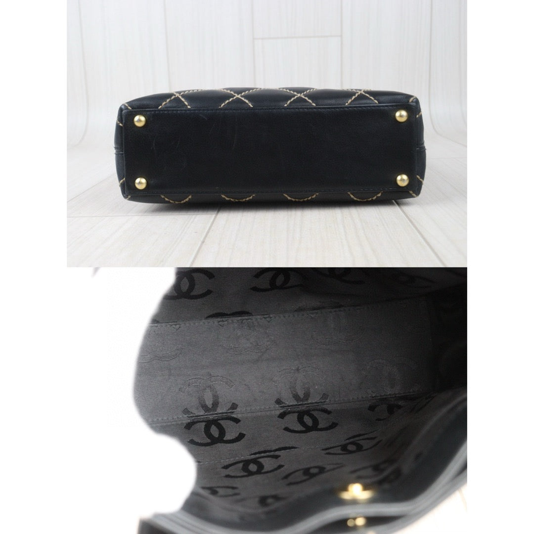 Good ( Rank AB)｜ CHANEL Calf Leather Hand Bag Made In 2002～2003Year｜VT25030112