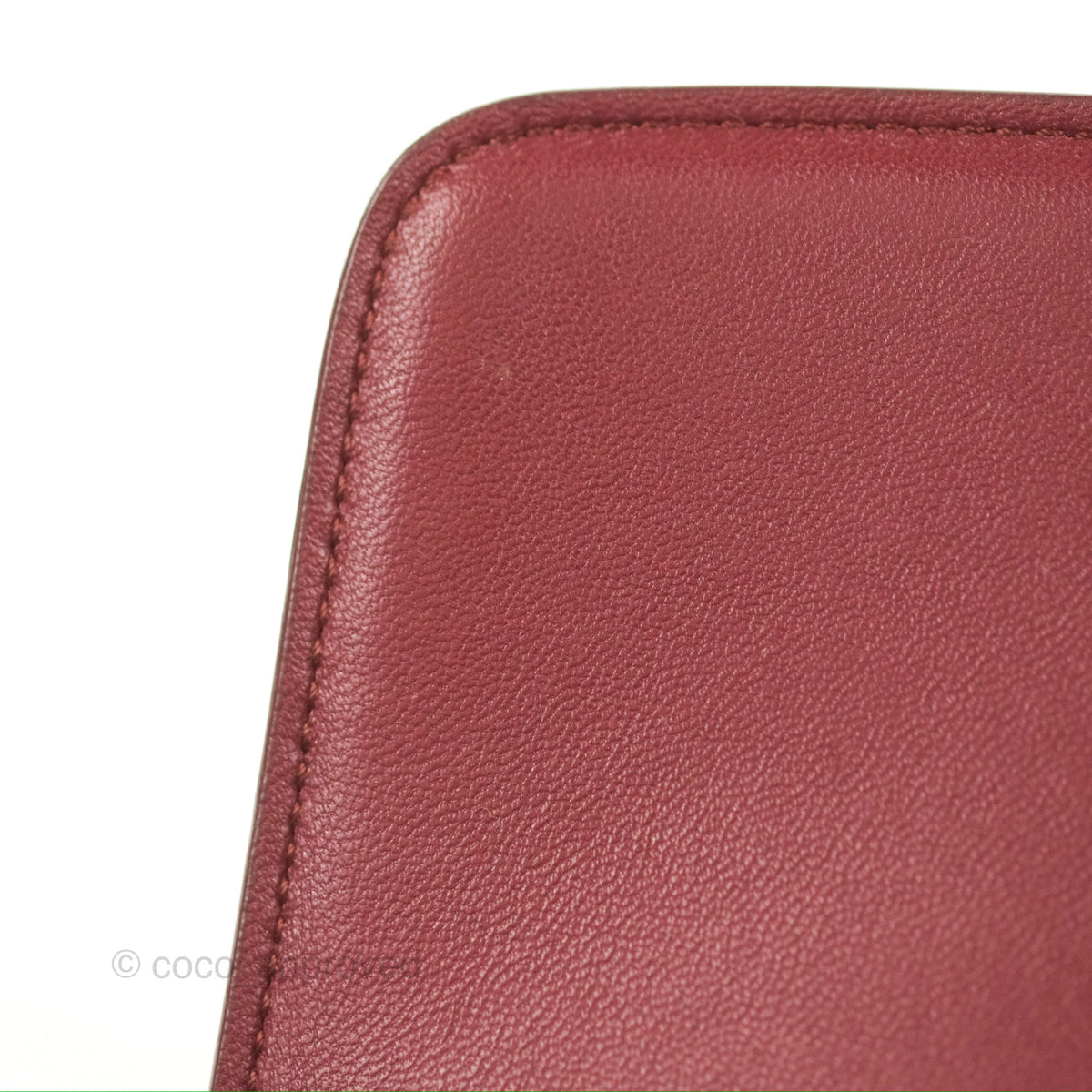 Celine Medium Classic Box Flap Burgundy Calfskin