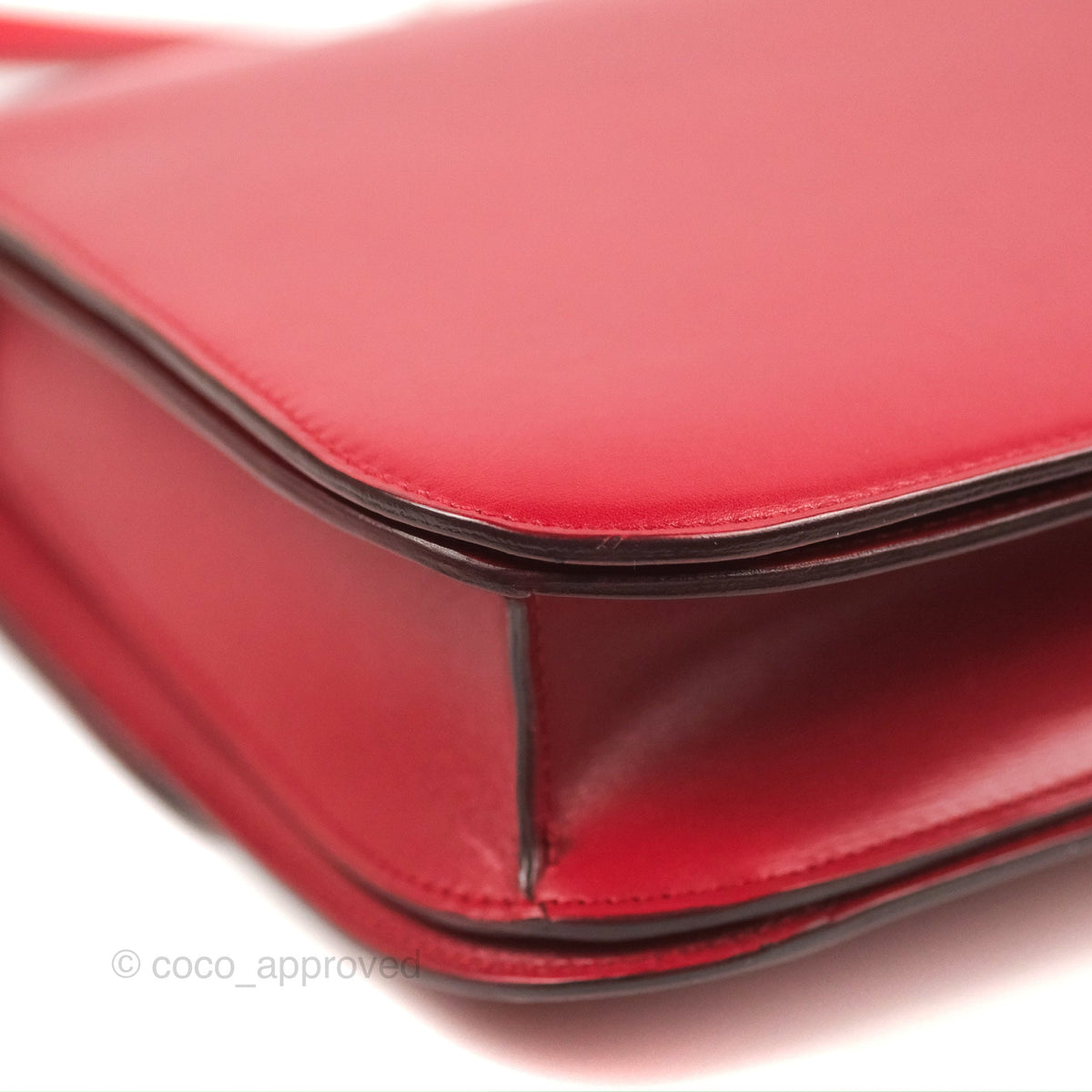 Celine Medium Classic Box Flap Red Calfskin