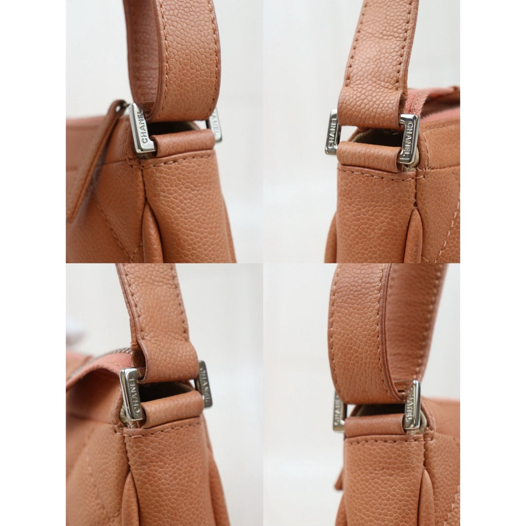 Very Good ( Rank A)｜ CHANEL Caviar Skin Calf Leather Shoulder Bag Pink Made In 2008～2009Year｜Y25061701