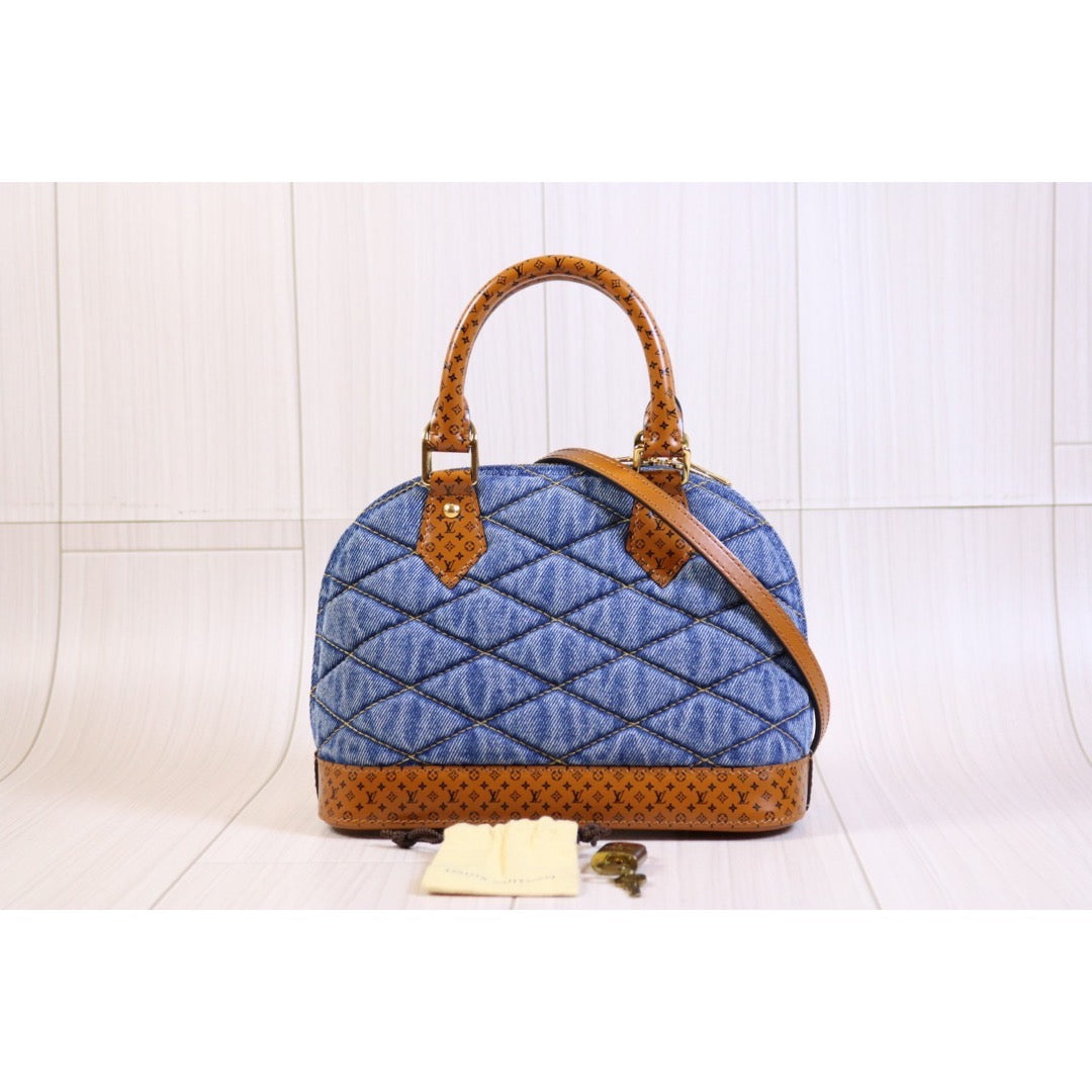 Rank SA ｜ LV Denim Alma BB Handbag With Shoulder Bag ｜S24040404