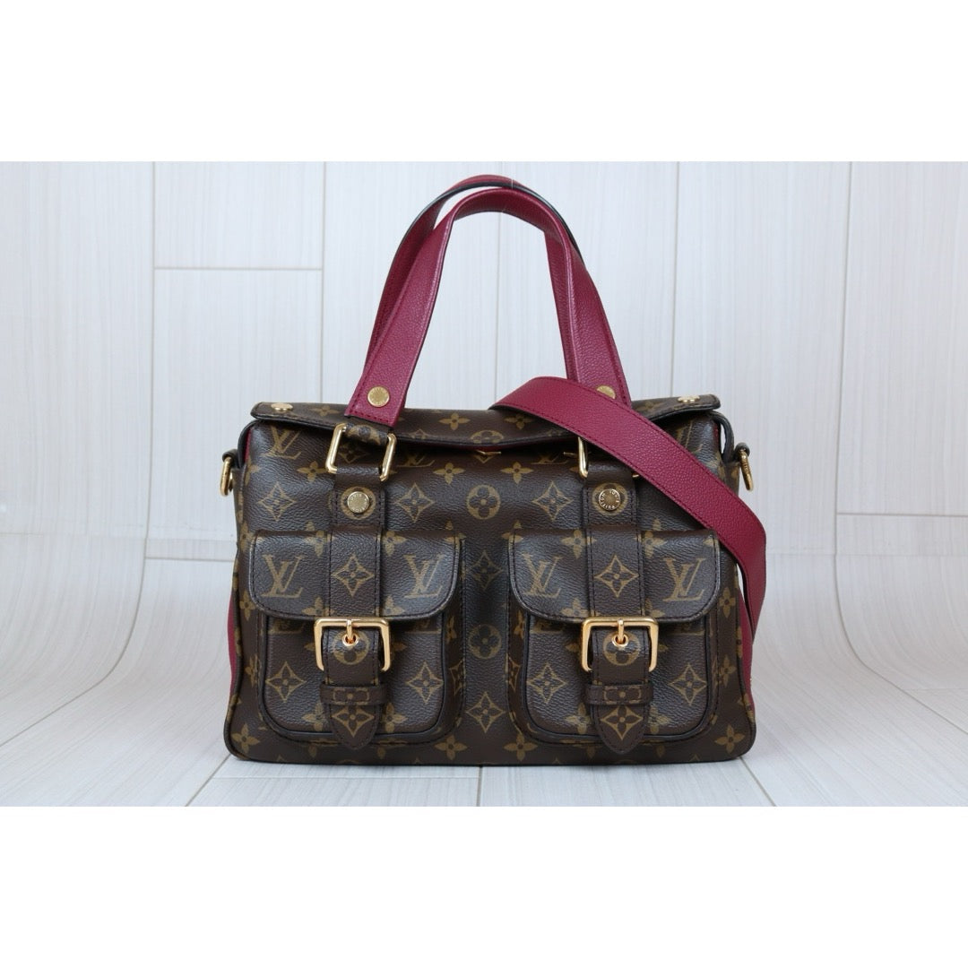 Very Good ( Rank A)｜ LV Monogram Manhattan Tote Bag With Shoulder Bag｜S24100202