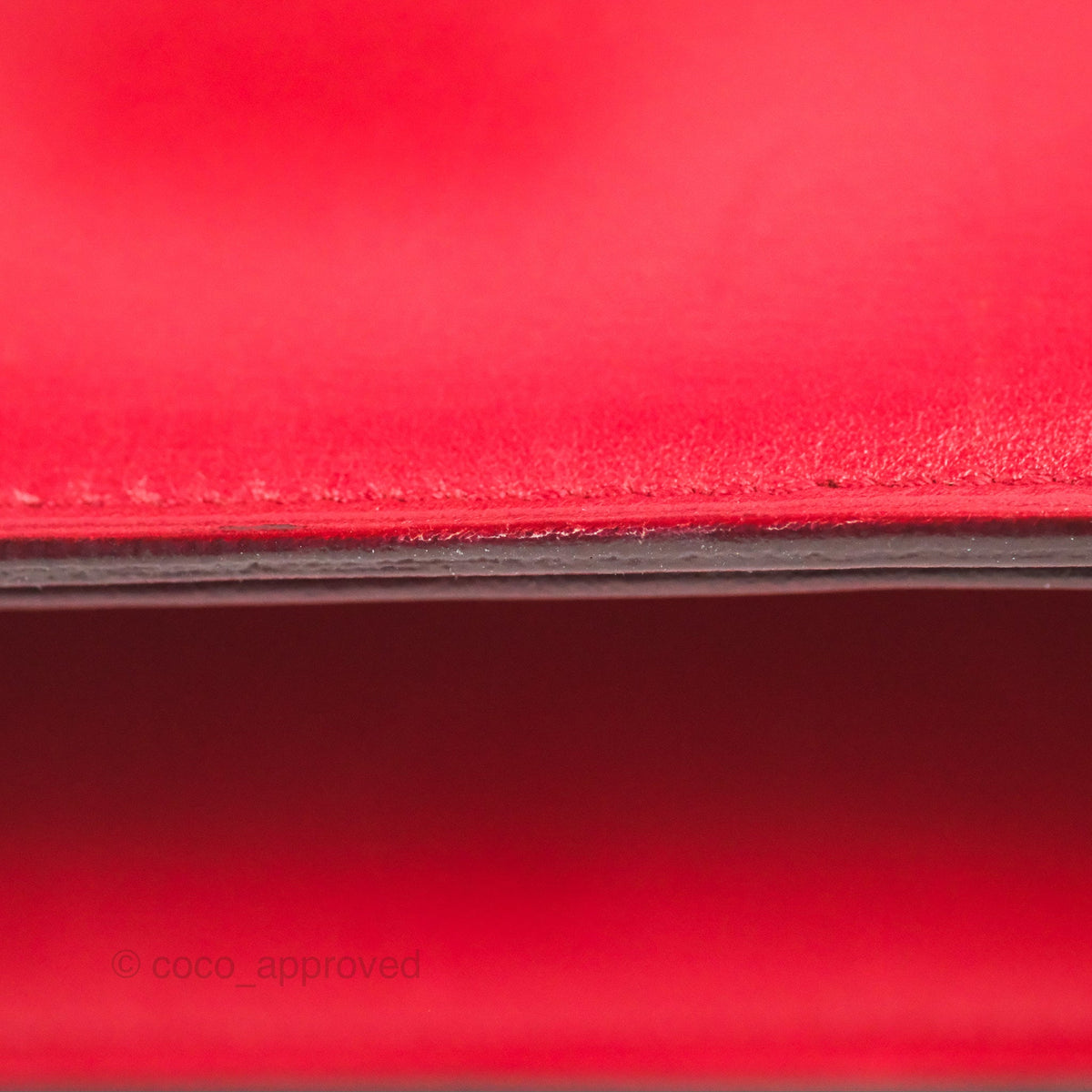 Celine Medium Classic Box Flap Red Calfskin