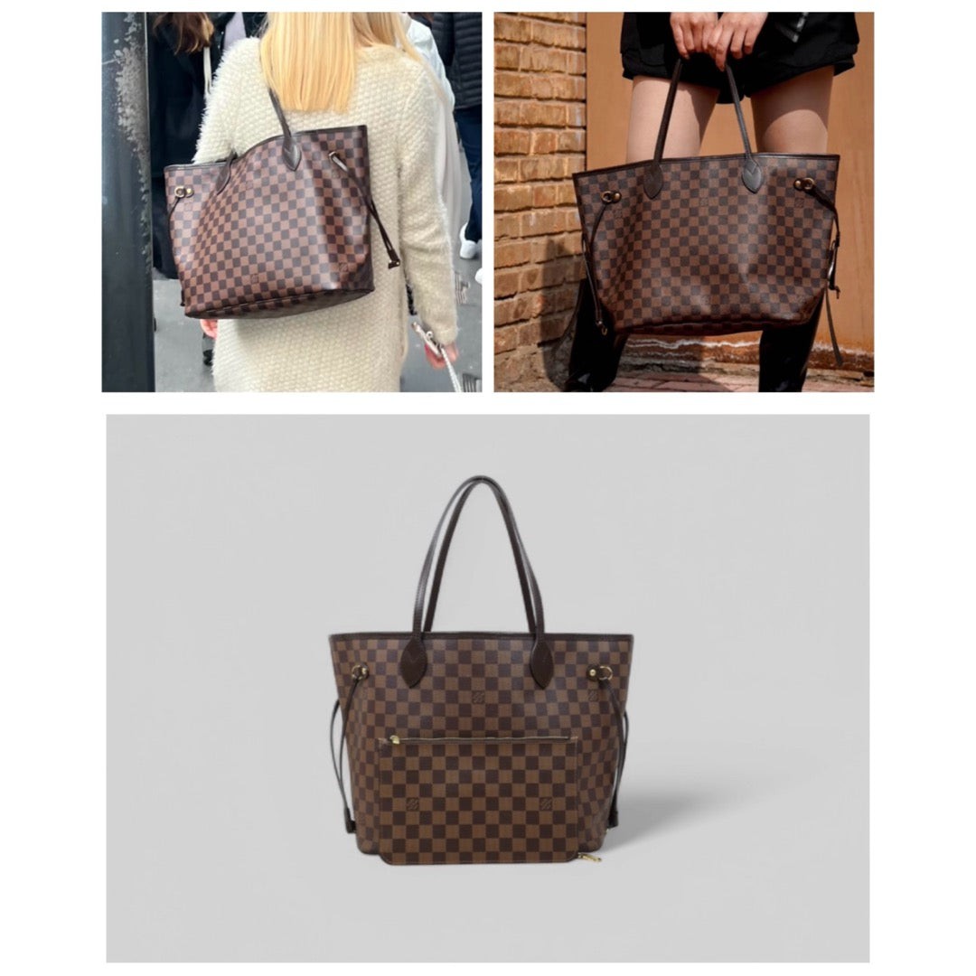 Good ( Rank AB)｜ LV Damier Neverfull MM Shoulder Bag With Pouch｜25022606