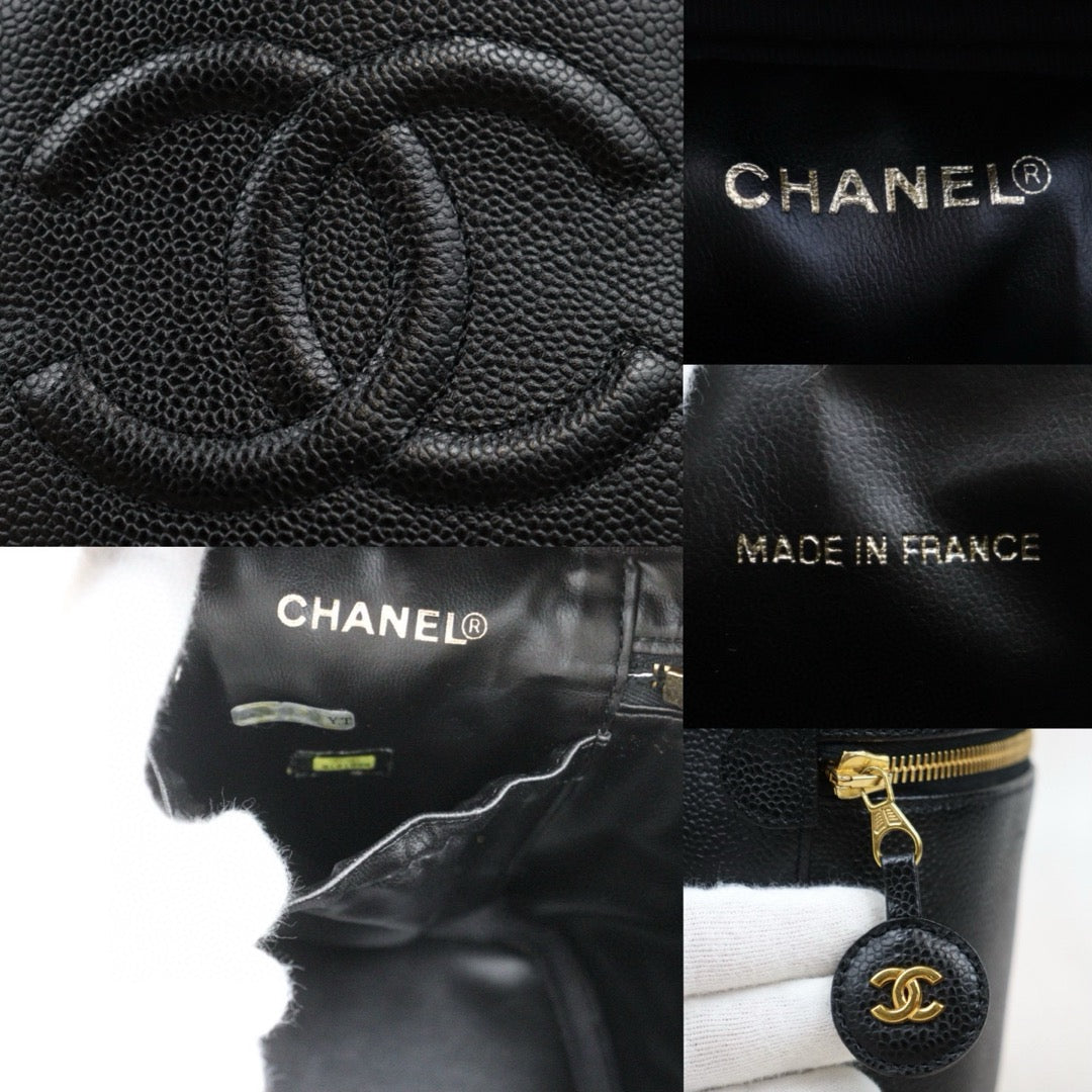Very Good ( Rank A) ｜ CHANEL Caviar Skin Vanity Handbag  Made In 2000～2002 Year ｜25041011