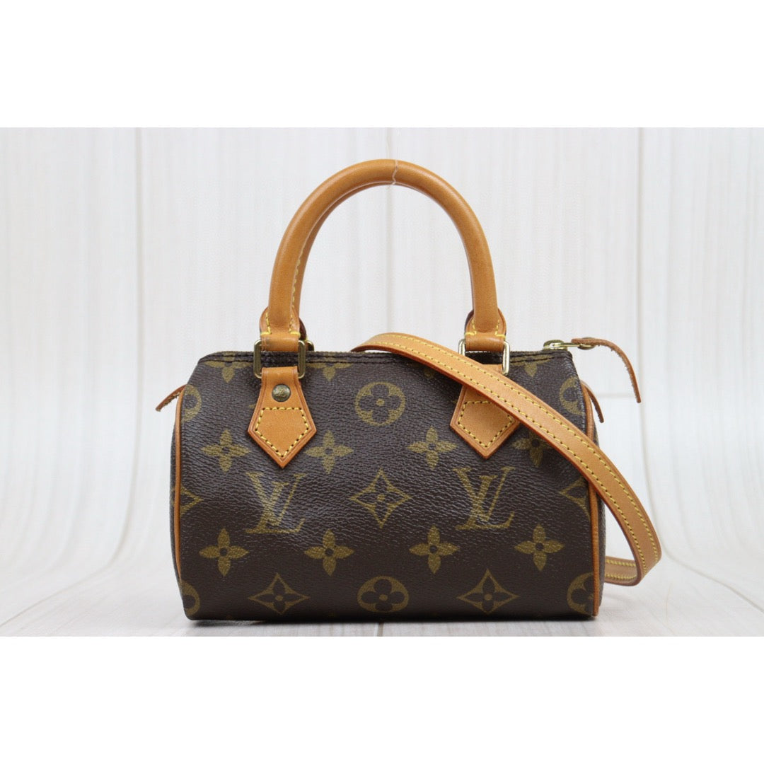 Good ( Rank AB)｜ LV Monogram Mini Speedy Handbag With Shoulderstrap｜25022801