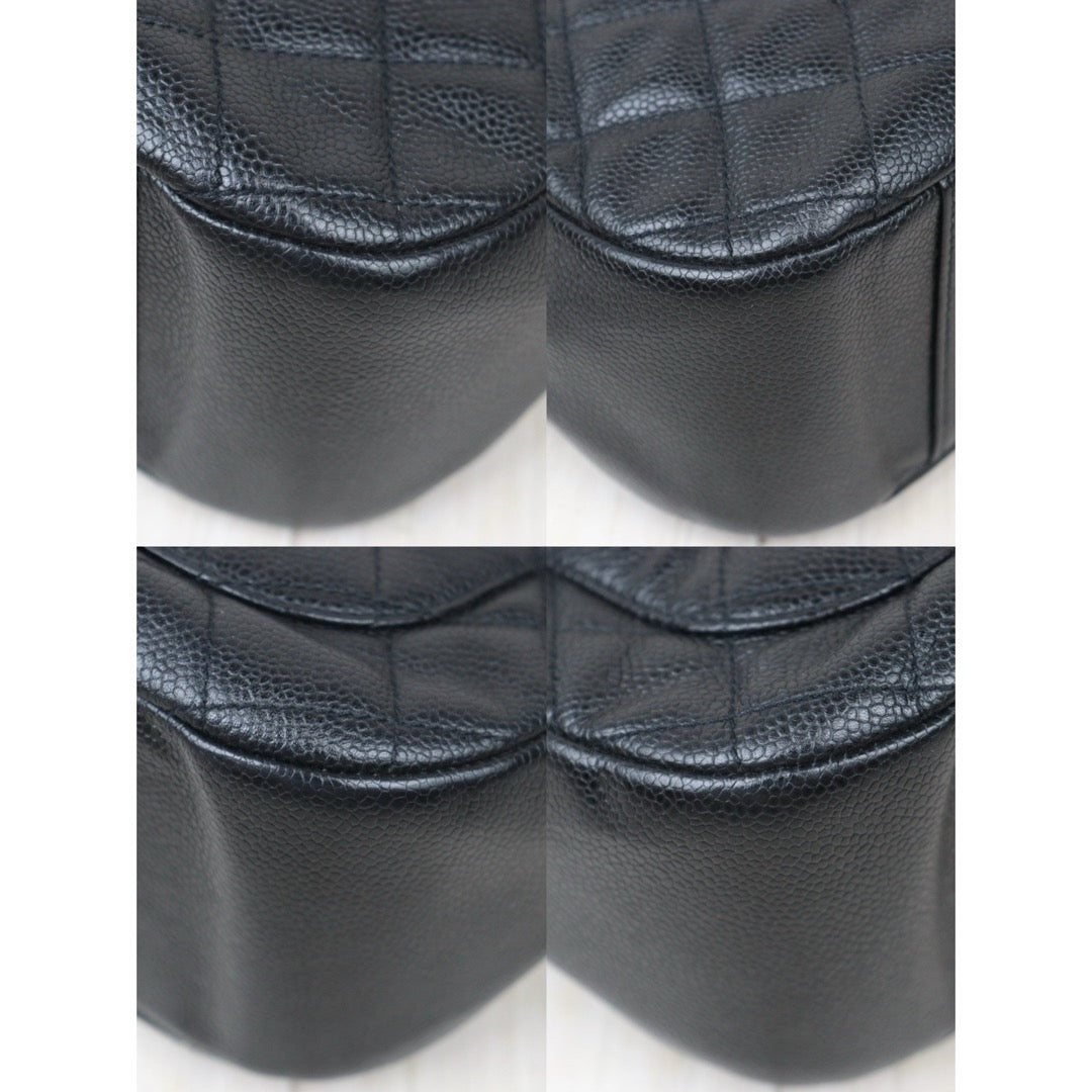 Good ( Rank AB)｜ CHANEL Half Moon Shoulder Bag Black Made In 2004-2005Year  ｜VT25030113
