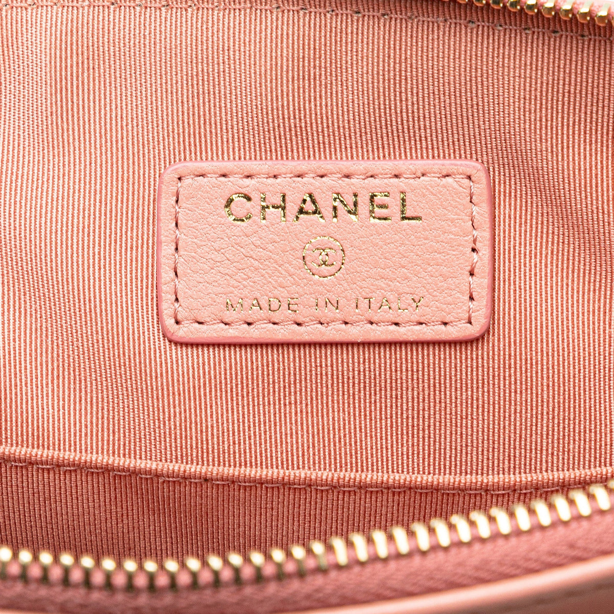 Pink Chanel Medium Quilted Lambskin Flap O Case Clutch