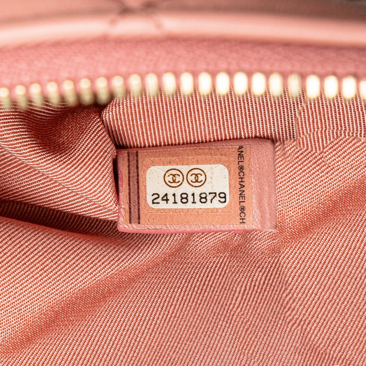 Pink Chanel Medium Quilted Lambskin Flap O Case Clutch