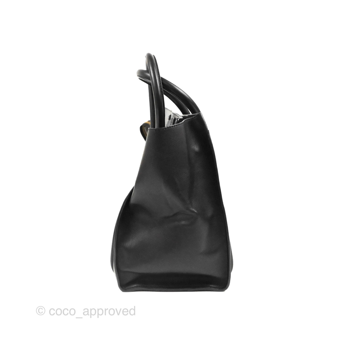 Celine Mini Luggage Bag Black/White Aged Calfskin