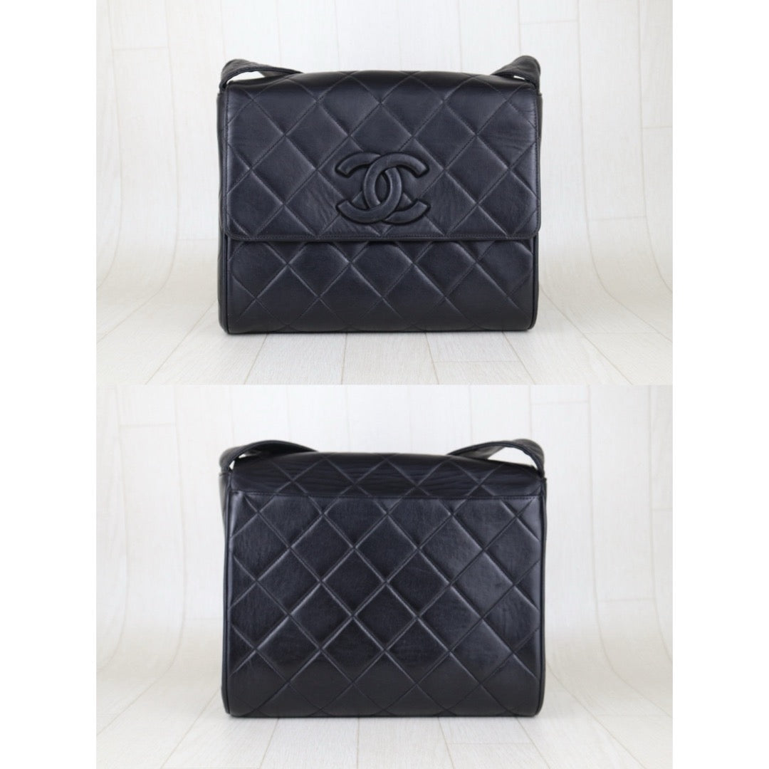 Good ( Rank AB) ｜ CHANEL Lambskin Shoulder Bag Black Made In 1994～1996 Year ｜H25021210