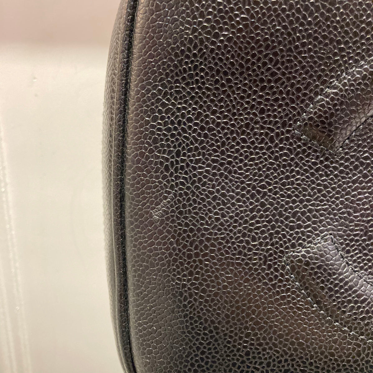CHANEL★ 1996-1997 Lunch Box Vanity Medium Black Caviar ao28476