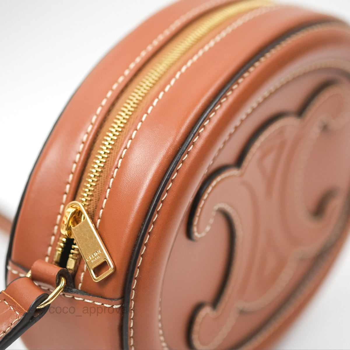 Celine Oval Bag Cuir Triomphe Tan Calfskin