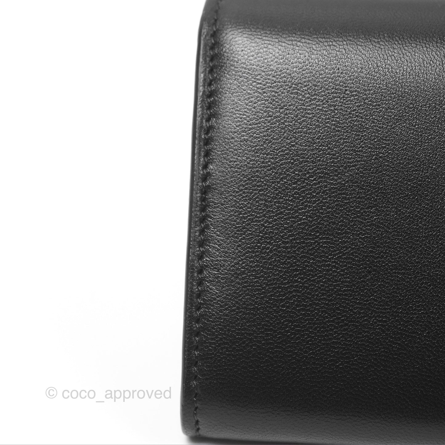 Celine Large Wallet Triomphe in Shiny Calfskin Black Gold Hardware