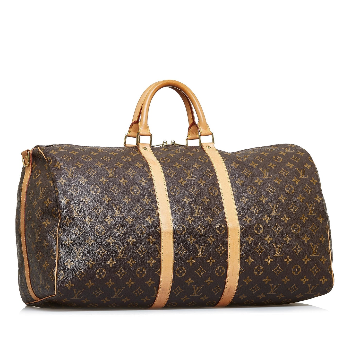 LOUIS VUITTON Monogram Keepall Bandouliere 55 Travel Bag